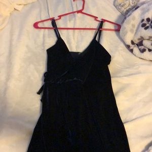 Misguided Navy Blue Velvet dress